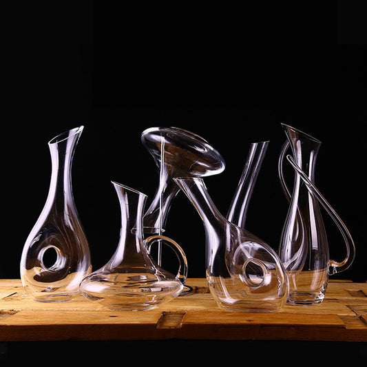Hand Blown Crystal Wine Decanter Gomaki