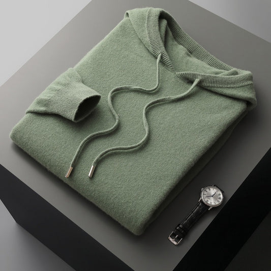 Men Hooded Knitted Sweater Gomaki