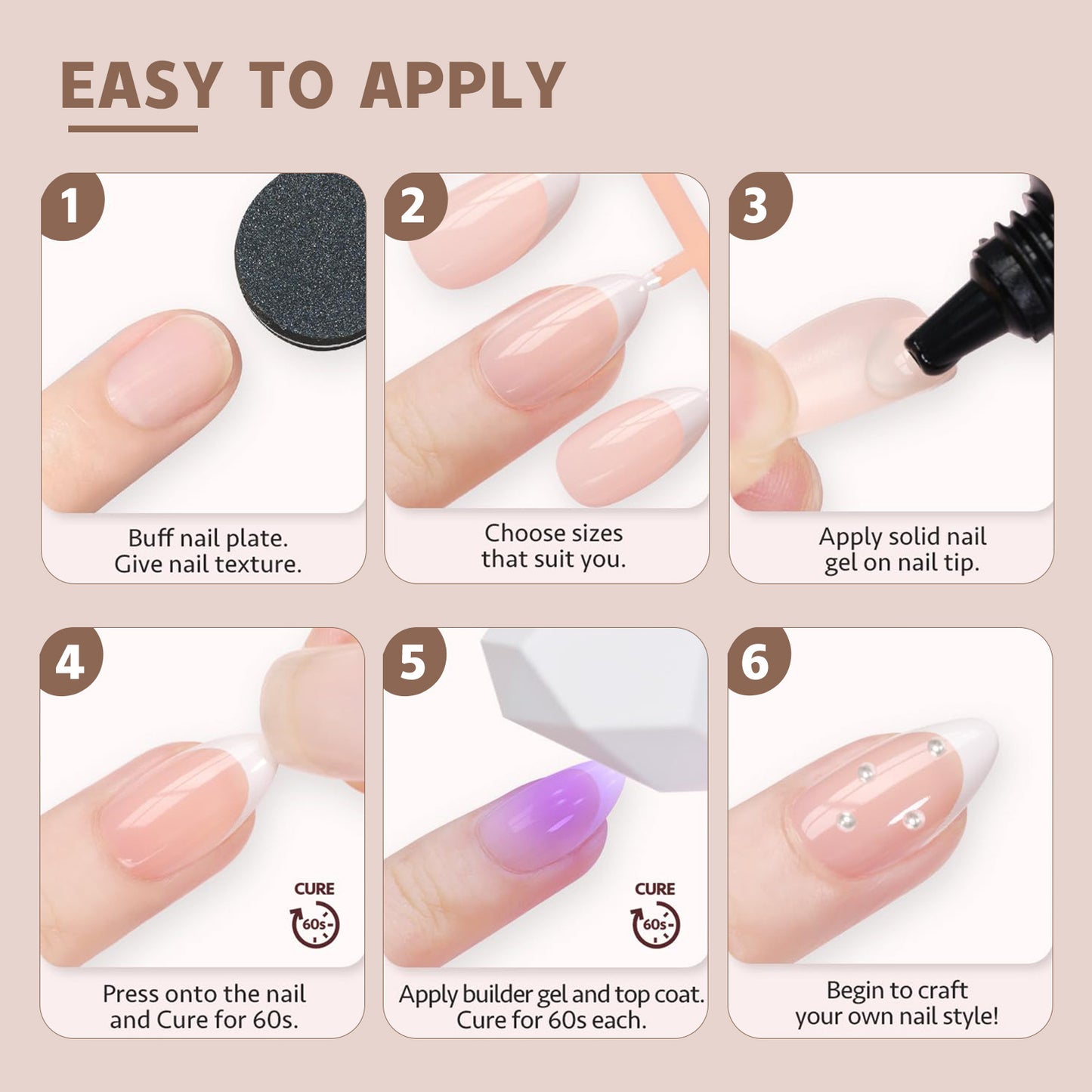 Manicure Wear Nail French Seamless Wear Nail Detachable Gomaki