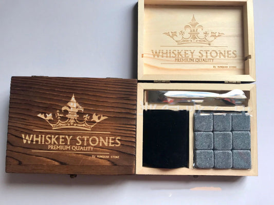Premium Whiskey Stones Gift Set Ice Gomaki