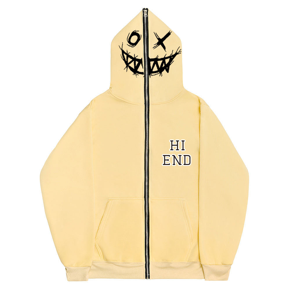 Full Zip HI END Face Mask Hoodie Gomaki