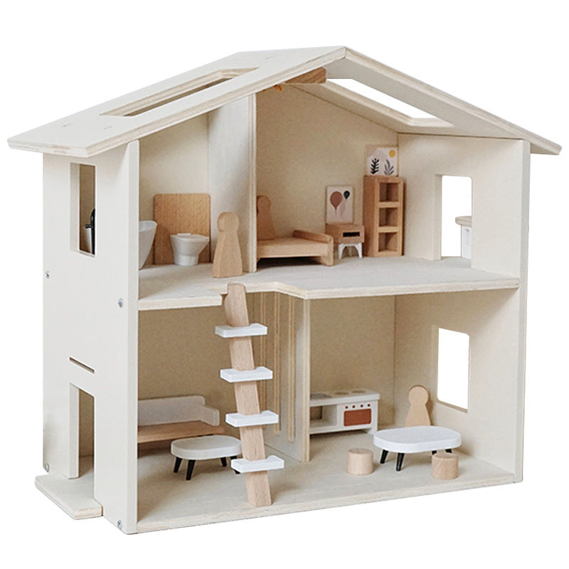 Wooden Montessori Dollhouse Gomaki