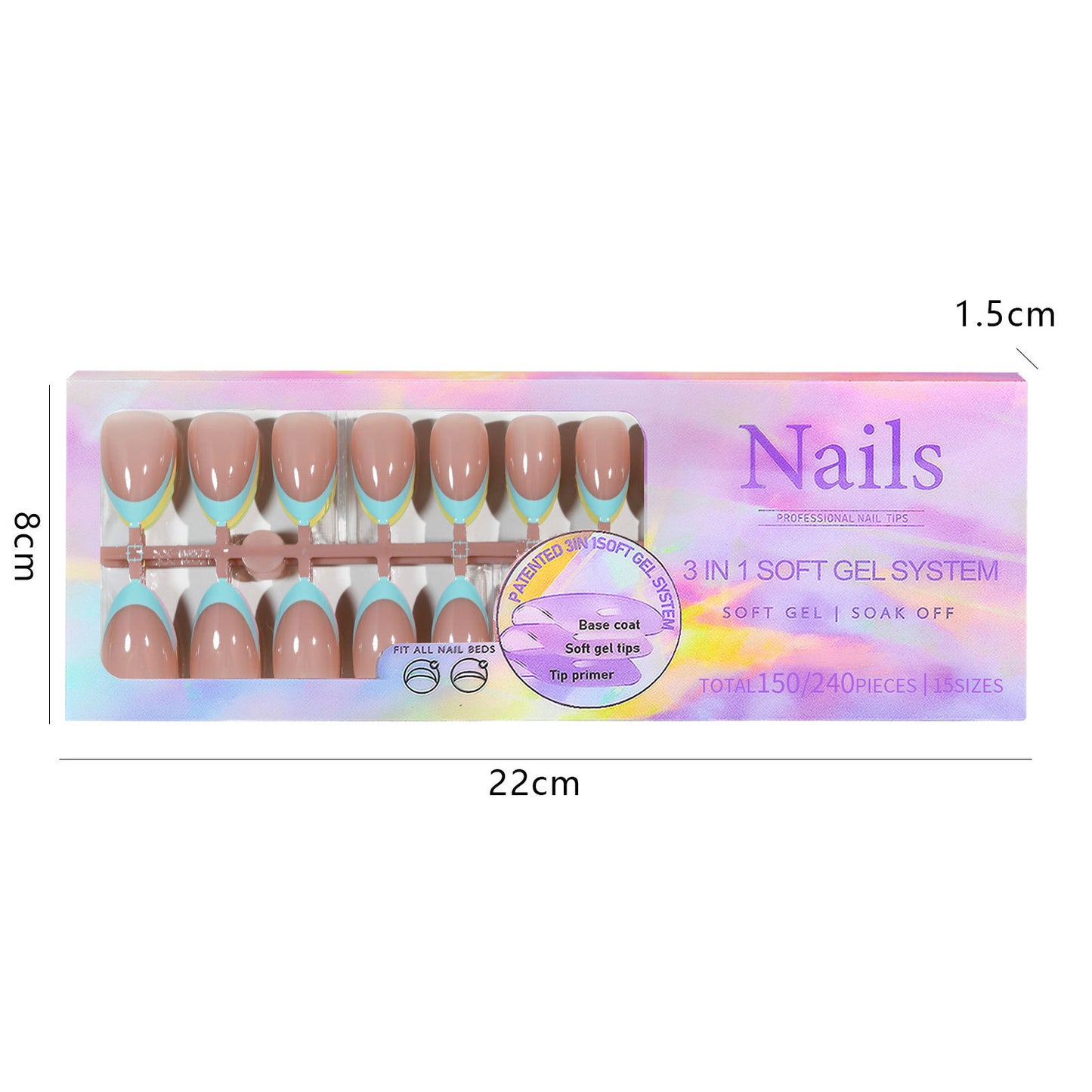 Manicure Wear Nail French Seamless Wear Nail Detachable Gomaki