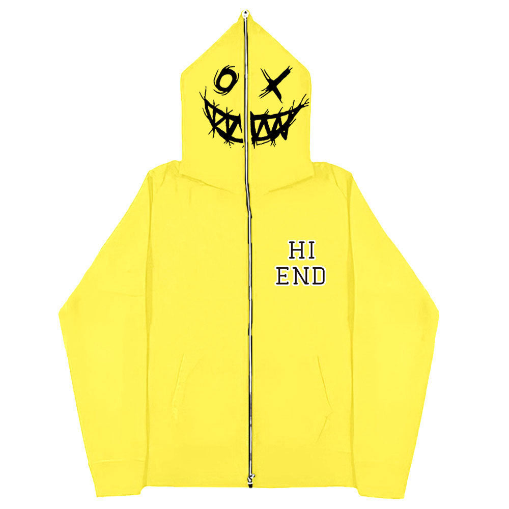 Full Zip HI END Face Mask Hoodie Gomaki