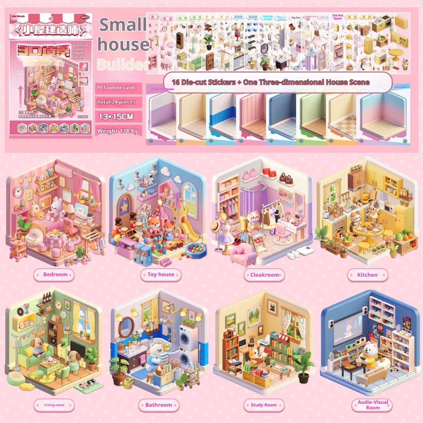 Libro di adesivi Montessori Gomaki Kids