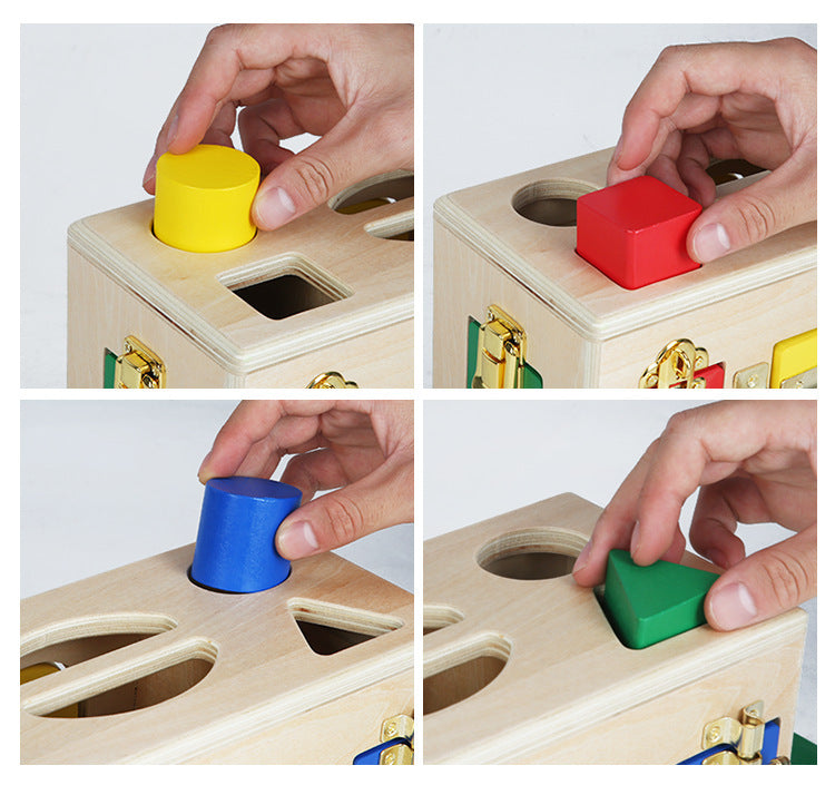 Montessori Wooden Lock Box Toy Gomaki