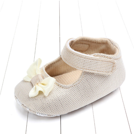 Elegant Baby Girl Shoes with Satin Bow Gomaki