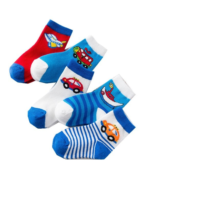Boys Cotton Socks Set Gomaki