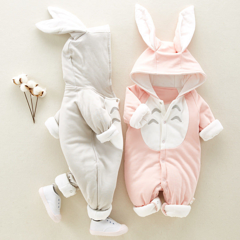 Baby Bunny Hooded Romper Gomaki