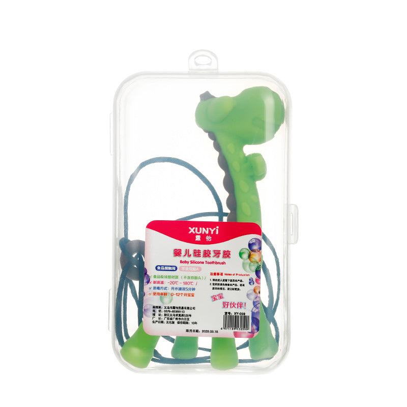 Baby Banana Silicone Teether and Training Toothbrush Gomaki