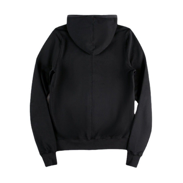 Full Zip Black Face Covering Hoodie Gomaki