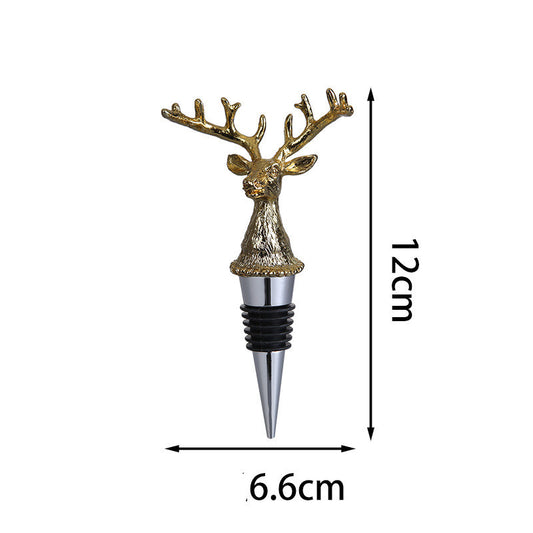 Luxury Animal Head Wine Bottle Stopper Set Gomaki