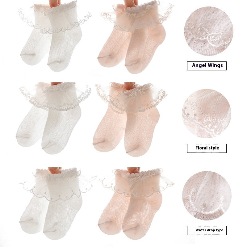 Chaussettes en dentelle pour bébé Gomaki