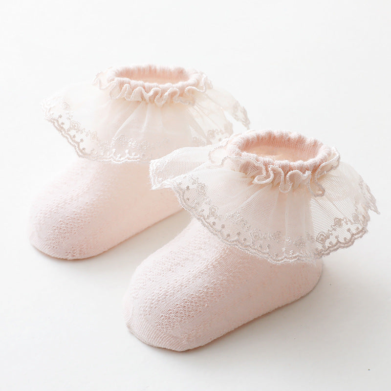 Chaussettes en dentelle pour bébé Gomaki