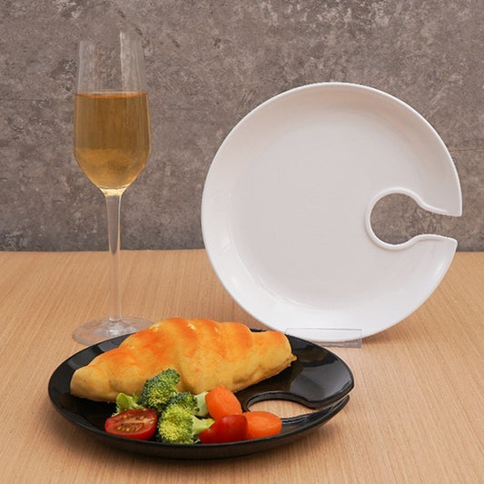 Elegant Wine Glass Holder Plate Gomaki