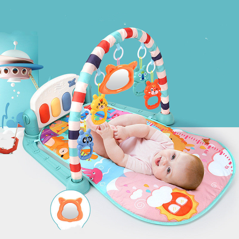 Montessori Inspired Baby Play Gym and Piano Activity Mat Gomaki