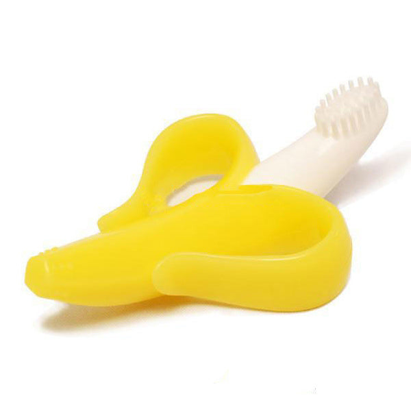 Baby Banana Silicone Teether and Training Toothbrush Gomaki