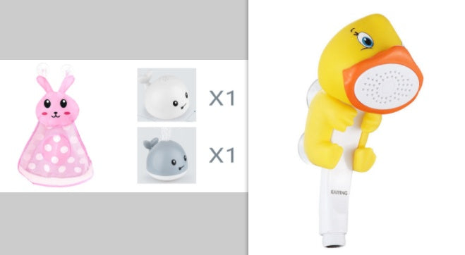 Giocattolo da bagno a forma di balena con luci LED e musica Gomaki