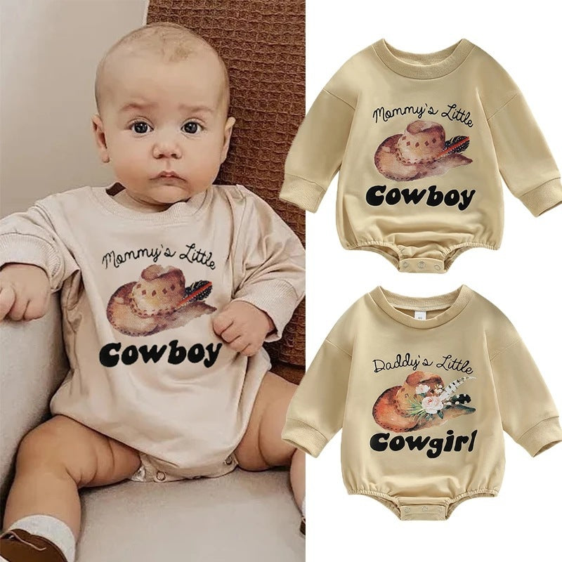 Western Style Cotton Bodysuits for Boys and Girls Gomaki