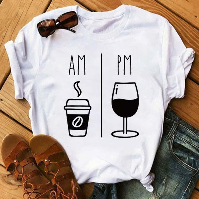 Heartbeat Wine Glass T Shirt Gomaki