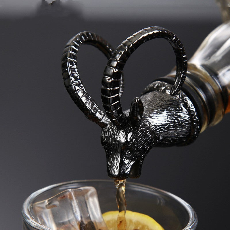Luxury Ram Head Liquor Pourer Gomaki