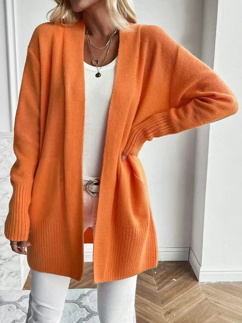 Women Long Knit Cardigan Gomaki