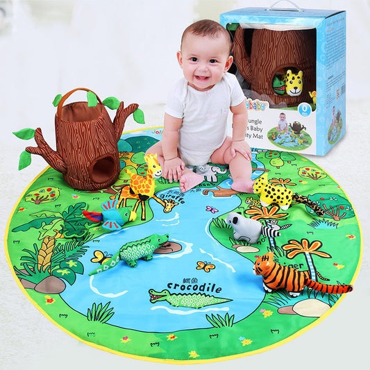 Jungle Animal Baby Play Mat Set Gomaki