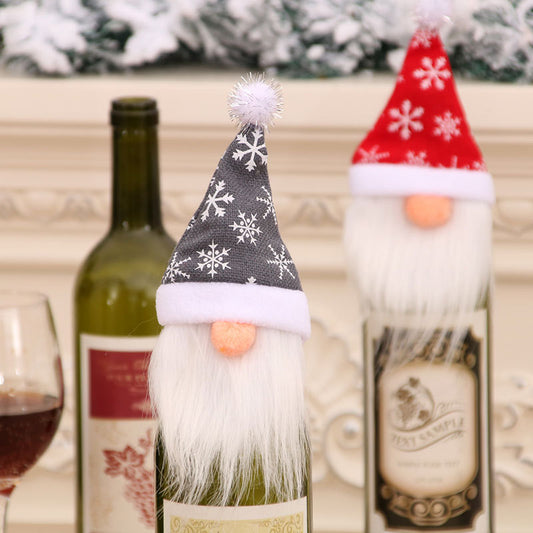 Christmas Gnome Wine Bottle Covers Gomaki