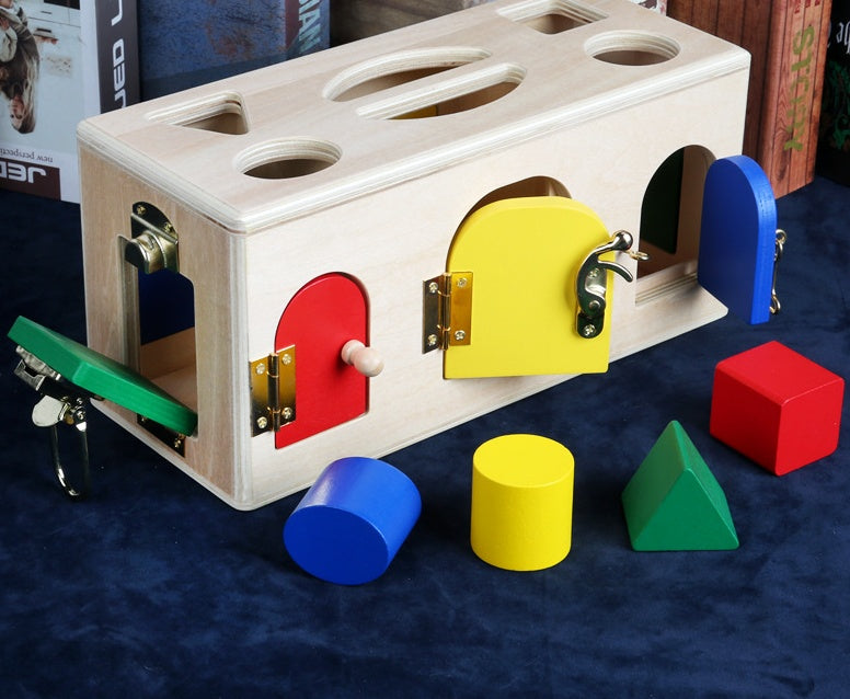Montessori Wooden Lock Box Toy Gomaki