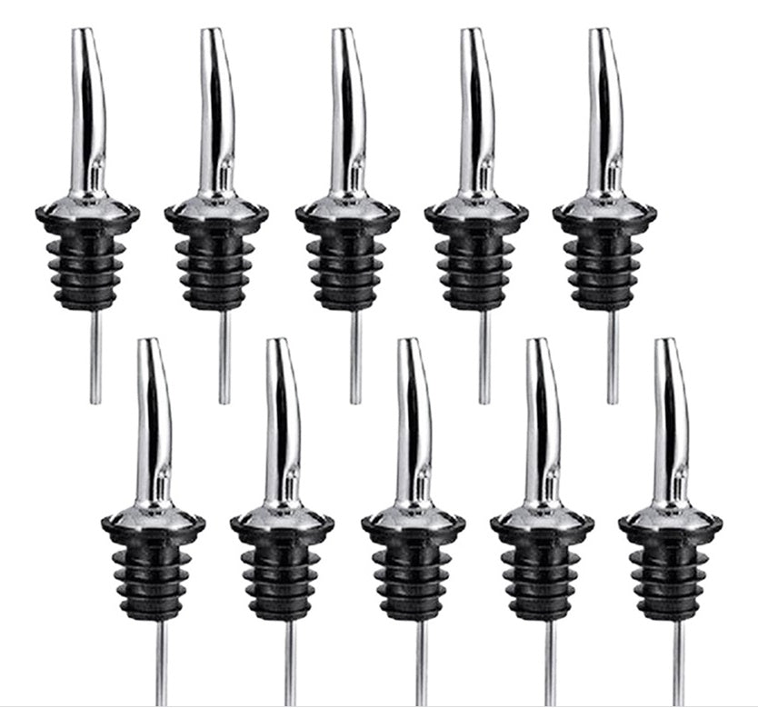 Versatore per bottiglie di vino in acciaio inossidabile con tappo in sughero Gomaki