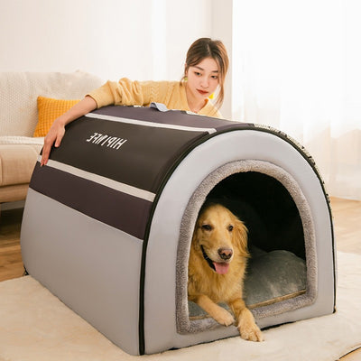 Luxury Arctic Velvet Pet House Gomaki