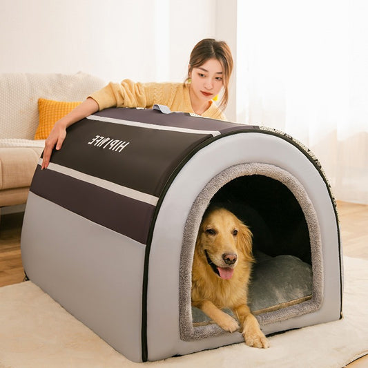 Luxury Arctic Velvet Pet House Gomaki