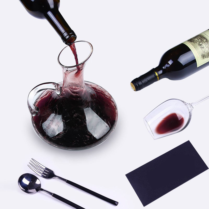 Decanter per vino in cristallo soffiato a mano Gomaki