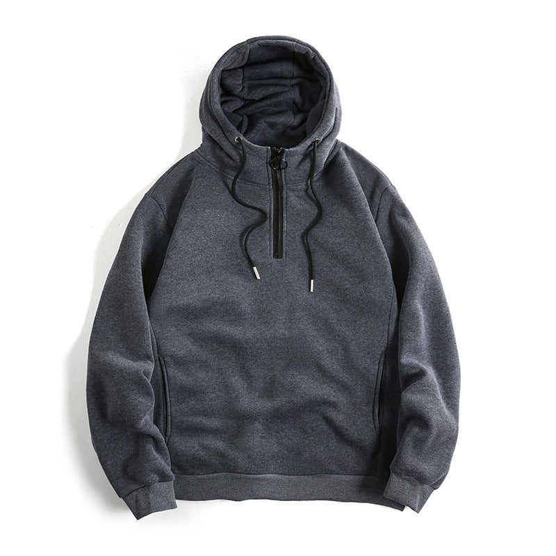 Half Zip High-Neck Hoodie Gomaki