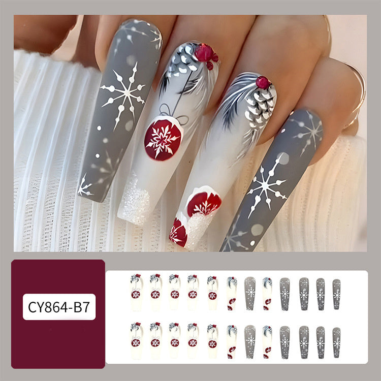 Christmas Press On Nails Set Gomaki