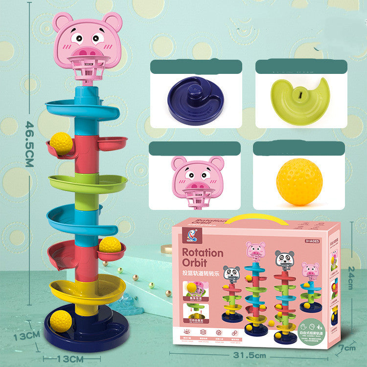 Gomaki Kids Montessori Ball Run Toy 