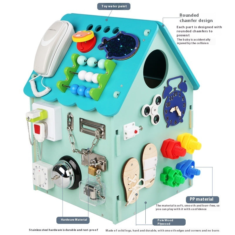 Gomaki Kids Montessori Busy House Learning Toy
