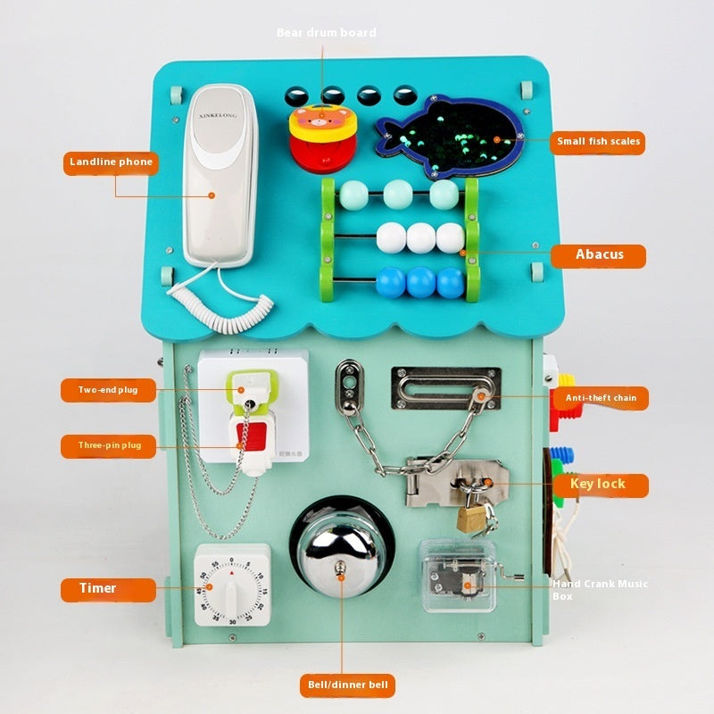 Gomaki Kids Montessori Busy House Learning Toy