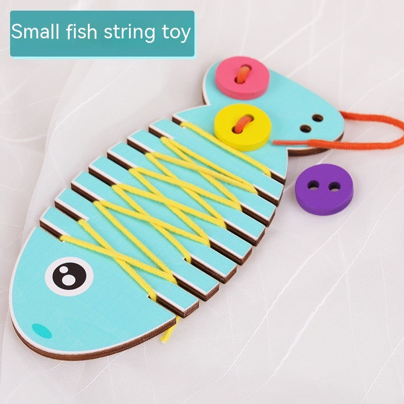 Gomaki Kids Montessori Button Threading Toy