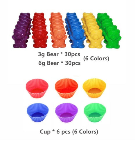 Gomaki Kids Montessori Counting Bears Toy