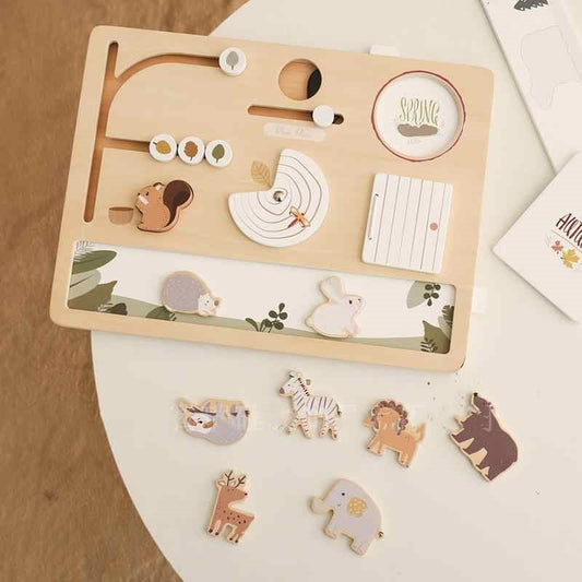 Gomaki Kids Montessori Four Seasons Learning Board