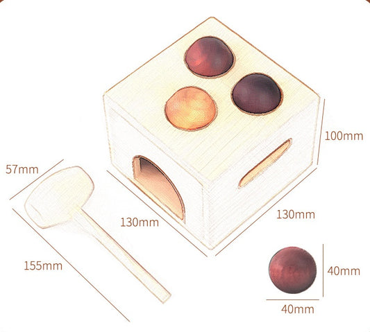 Gomaki Kids Montessori Hammer Ball Toy