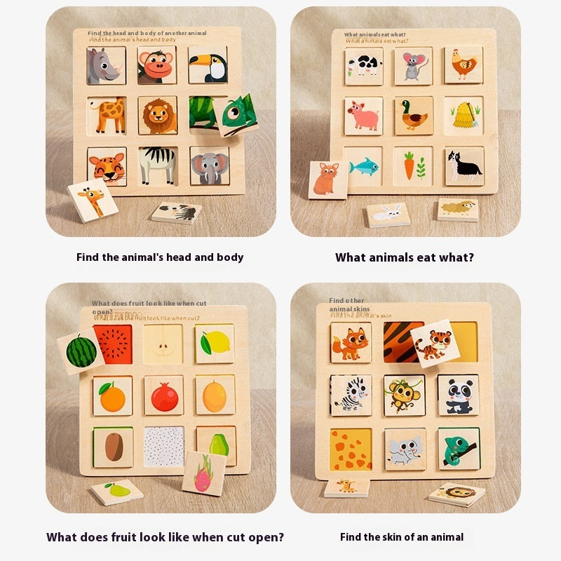 Gomaki Kids Montessori Matching Puzzle Board