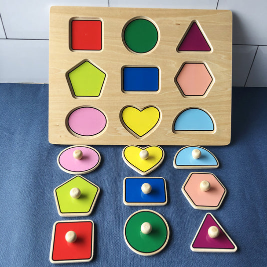 Gomaki Kids Montessori Wooden Shape Puzzle