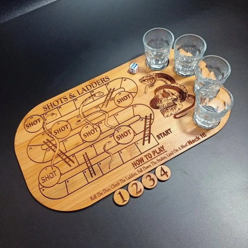 Shots & Ladders Drinking Game Set Gomaki