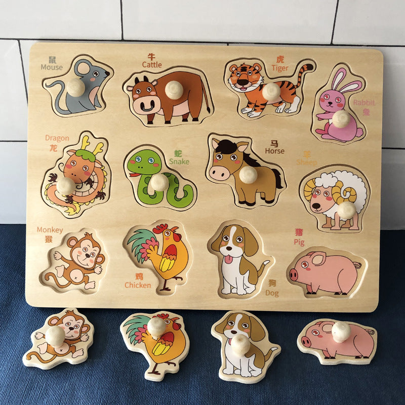 Gomaki Kids Montessori Wooden Shape Puzzle