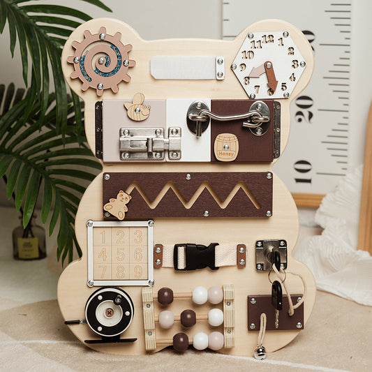 Gomaki Kids Montessori Busy Wodden Board