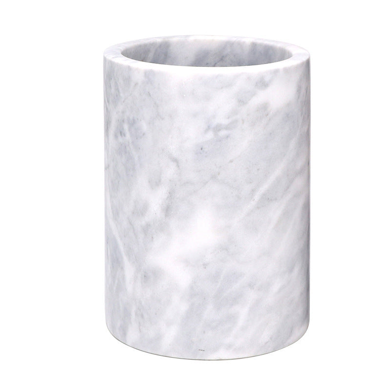 Luxury White Marble Wine Bottle Chiller Gomaki
