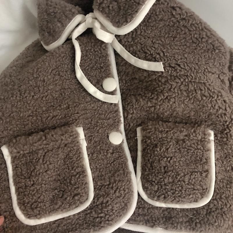 Lamb Wool Baby Teddy Fleece Jacket Gomaki