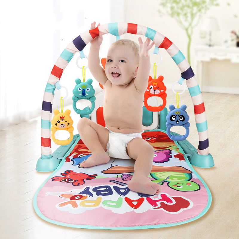 Montessori Inspired Baby Play Gym and Piano Activity Mat Gomaki